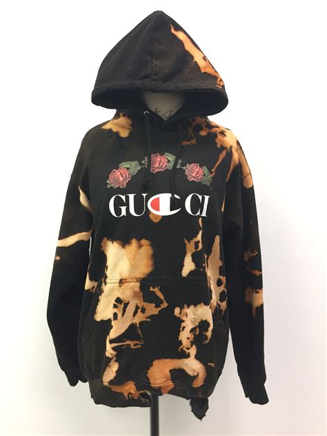 gucci multi coloured hoodie|Gucci distressed hoodie.